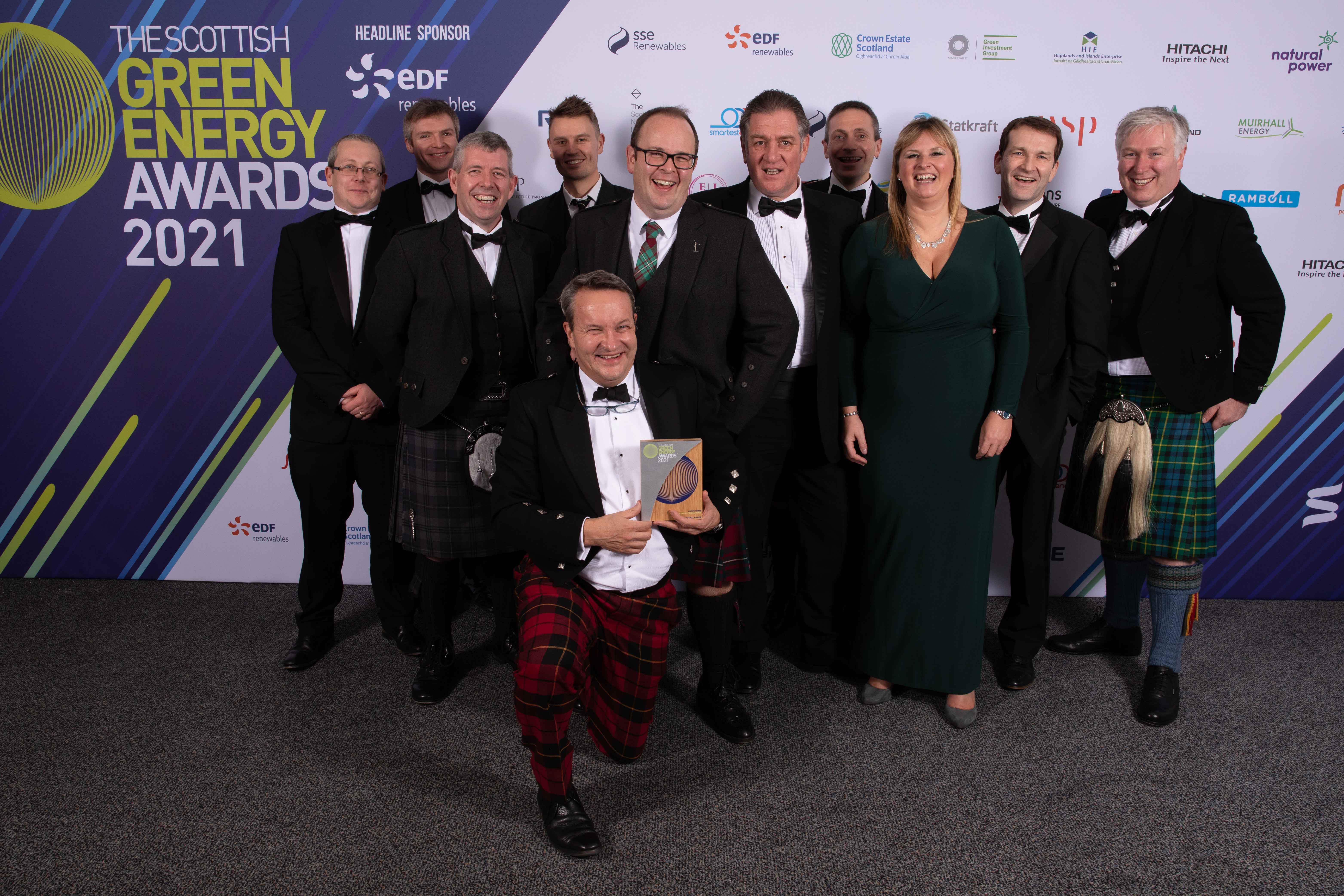 Leading renewable energy projects crowned at Scottish Green Energy Awards 