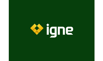Igne final logo set igne main logo on green