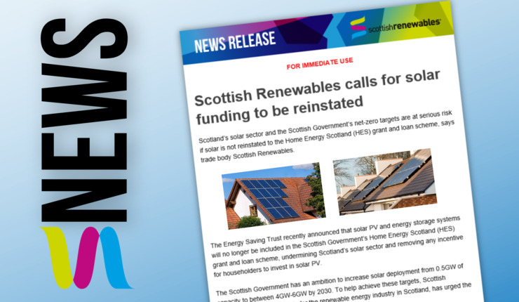NEWS - call for solar funding to be reinstated