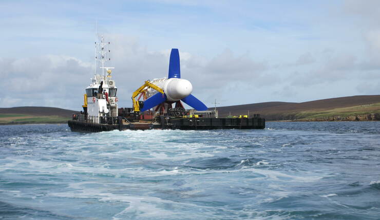 Transportation of Voith turbine to EMEC tidal test site (Credit Voith) IMG 2280